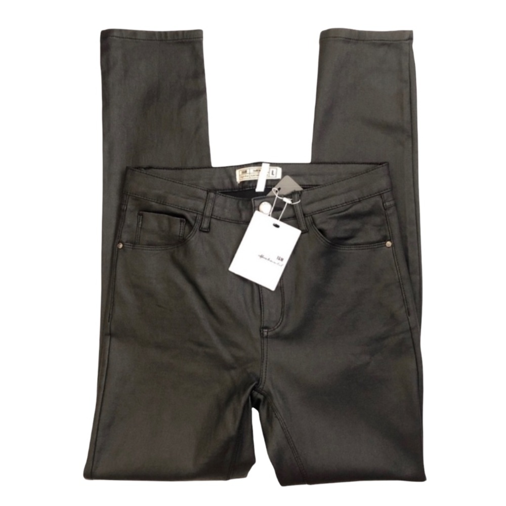 [ I&M JEANS] Coated Stretch Leggings - Picture 3 of 9